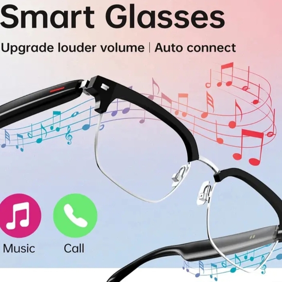 Smart Glasses with Black Frame